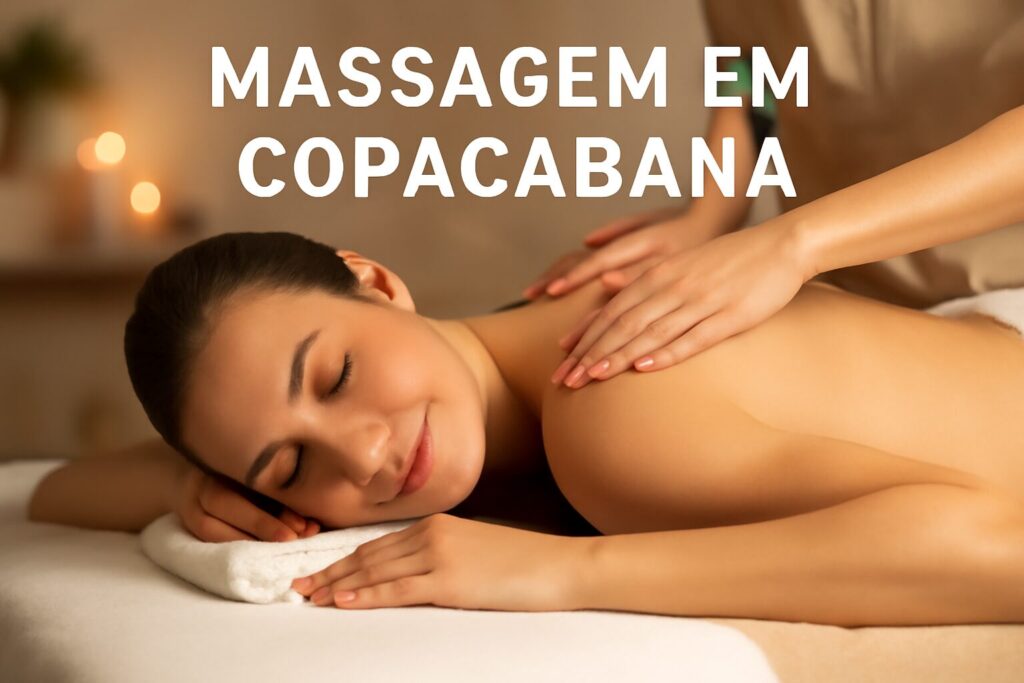 Mulher recebendo massagem relaxante em Copacabana, com a terapeuta aplicando a técnica de forma tranquila e eficaz.