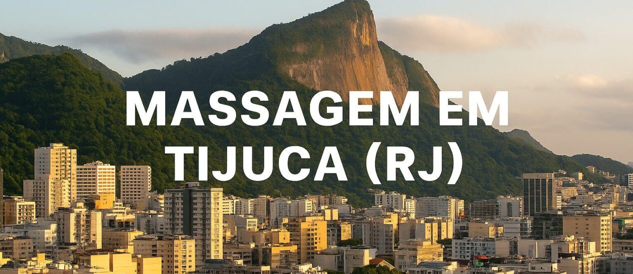 Imagem da Tijuca (RJ) com o Cristo Redentor ao fundo, usada na página de Massagem na Tijuca.